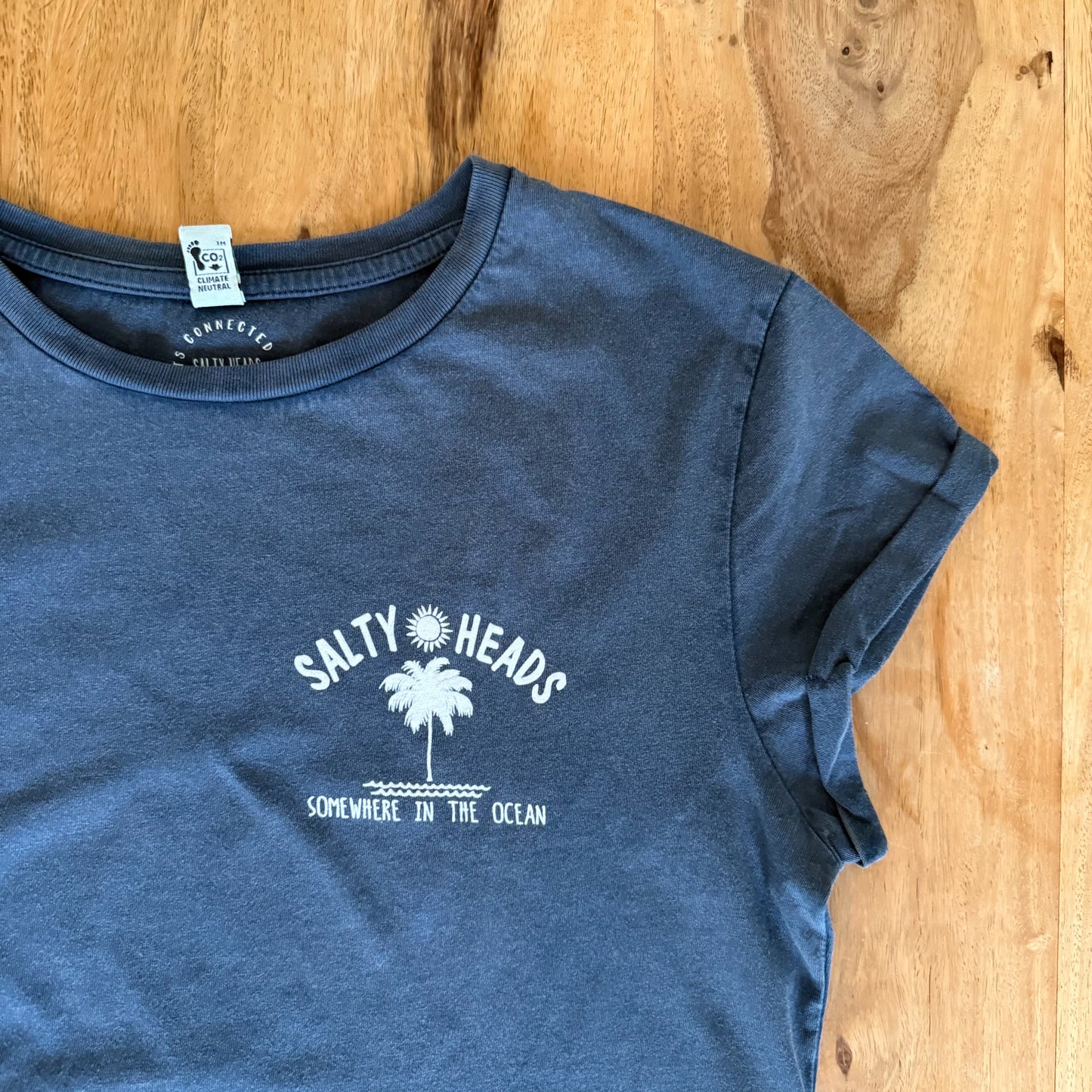 Ocean// washed Shirt (w) "mint, blau"