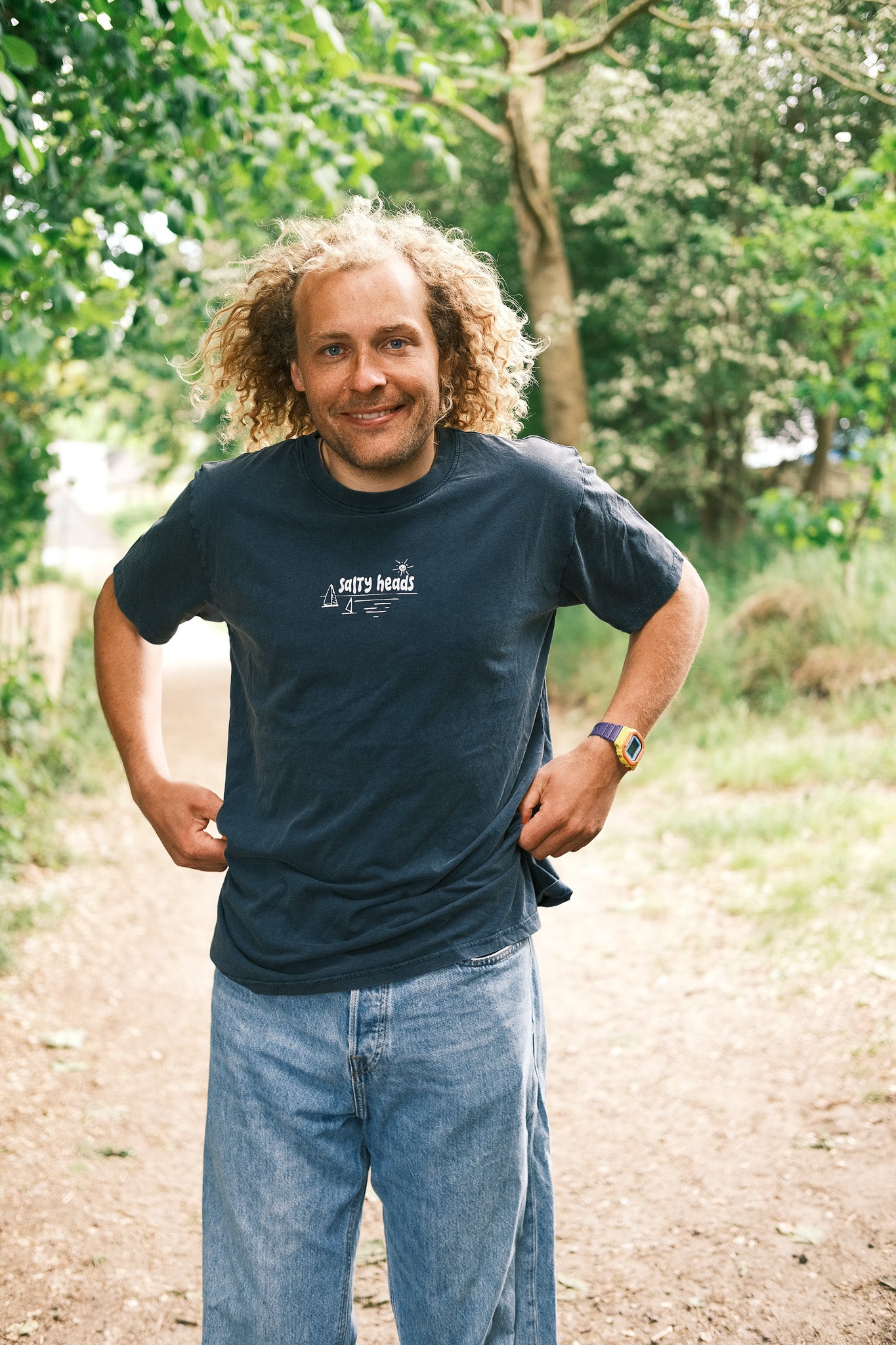 Surf and Sail// Washed Shirt "blau, grau"