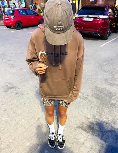 HAPPY WILD AND FREE // Hoodie "MARONE"