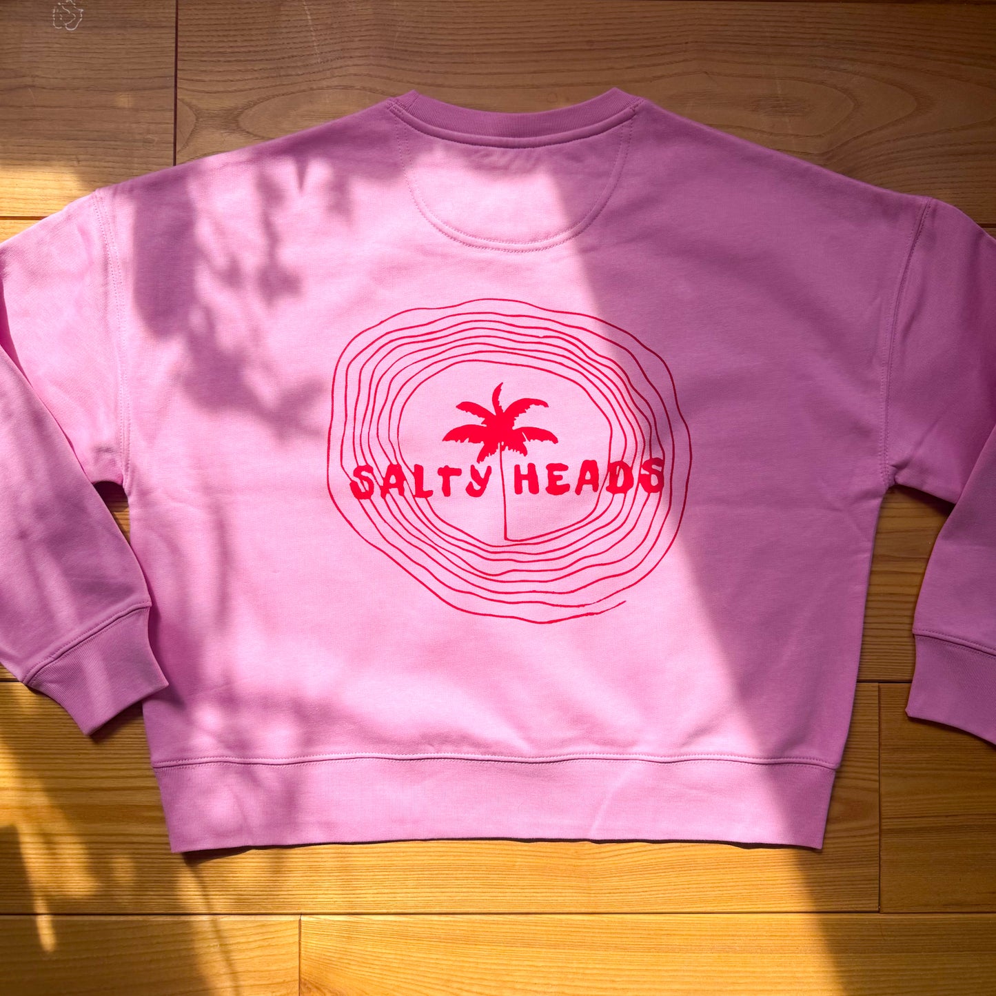 HAPPY WILD AND FREE// Sweater "Rosa, rot”