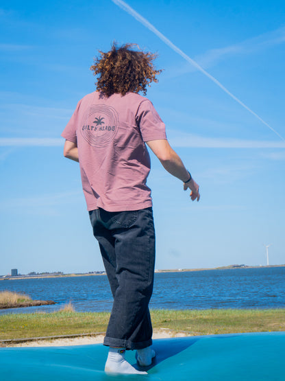 Happy wild and free // Heavy Shirt "white,marone,beige"