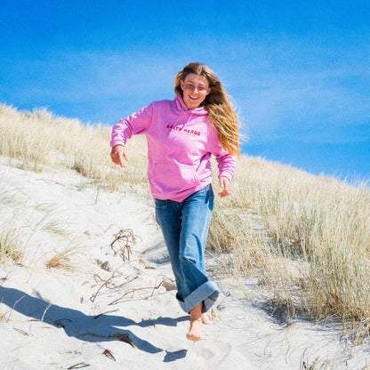Happy wild and free // Hoodie „rosa/rot“