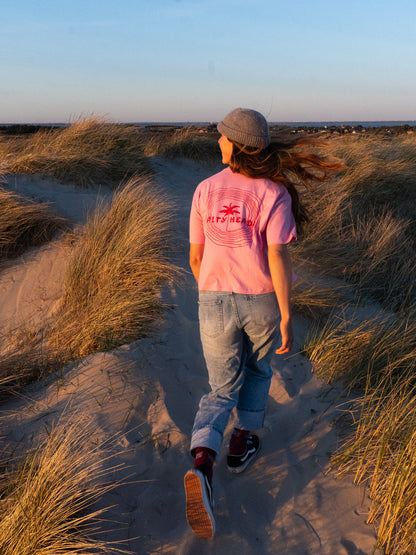 Happy wild and free // Shirt "rosa/rot“