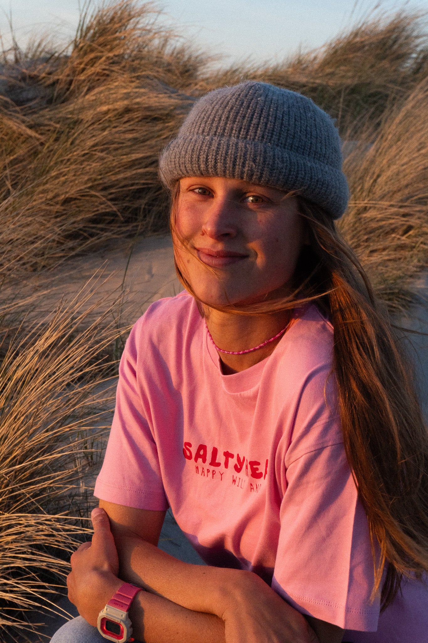 Happy wild and free // Shirt "rosa/rot“