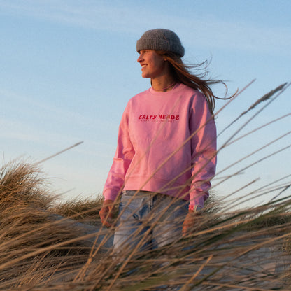 HAPPY WILD AND FREE// Sweater "Rosa, rot”