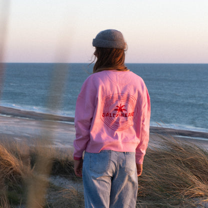 HAPPY WILD AND FREE// Sweater "Rosa, rot”