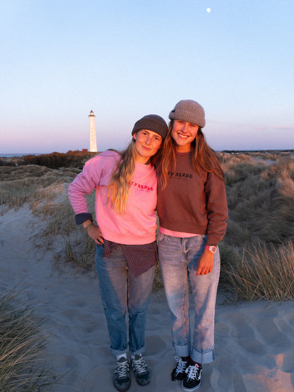 HAPPY WILD AND FREE// Sweater "marone"