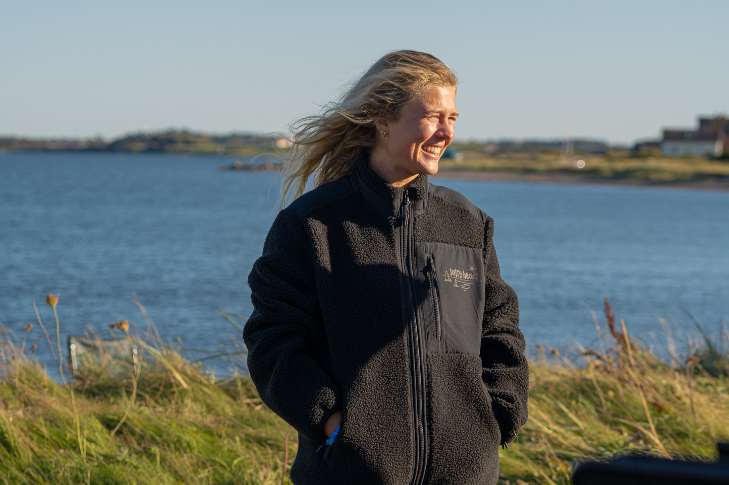 Nordwind// Fleece Jacke "olive, beige, schwarz"