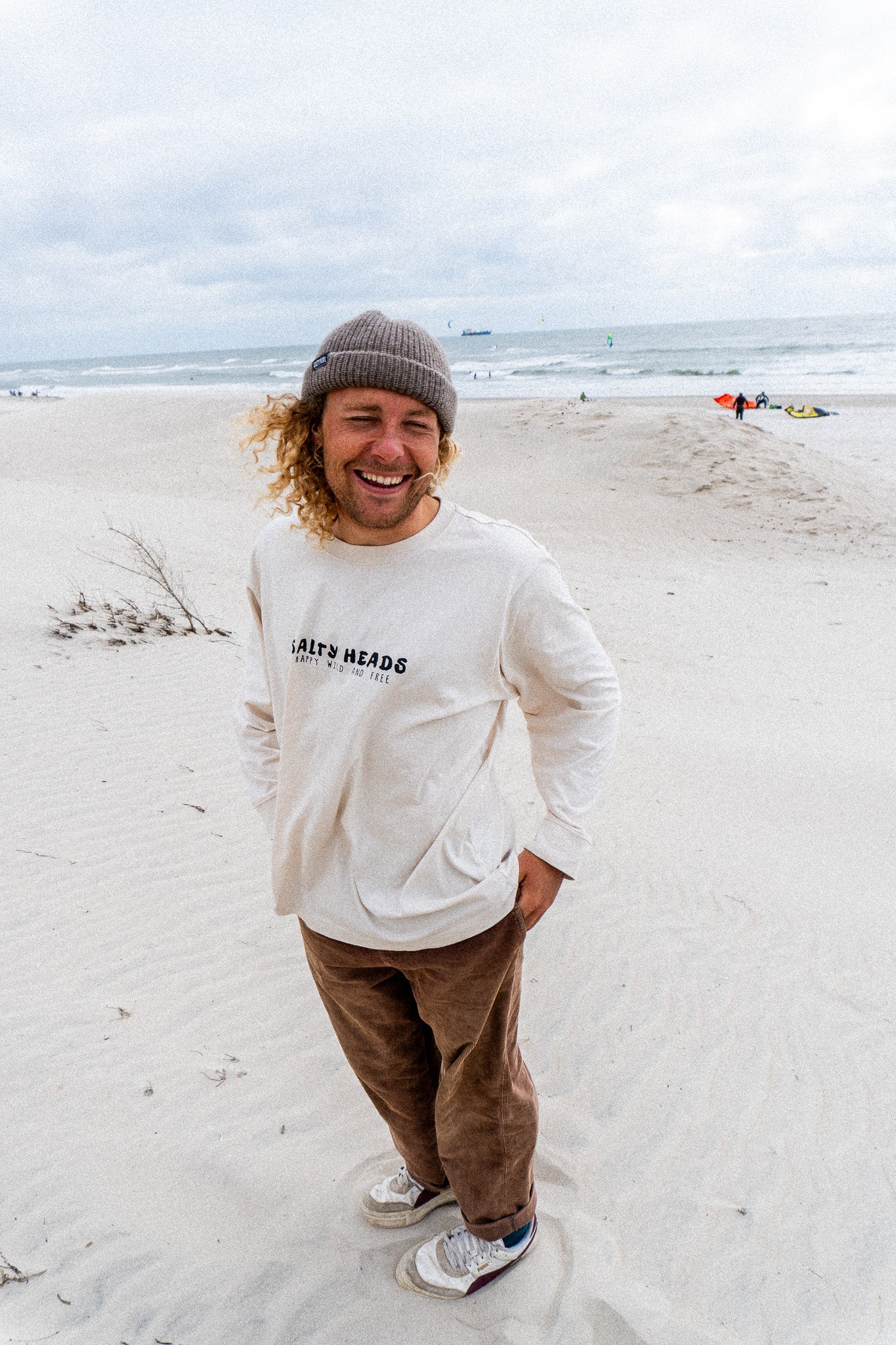 Happy wild and free // Longsleeve "natur"