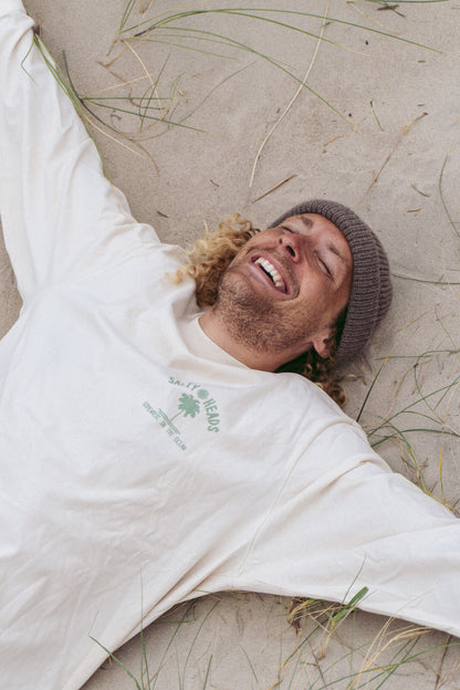 OCEAN // Longsleeve "Natur, mint"