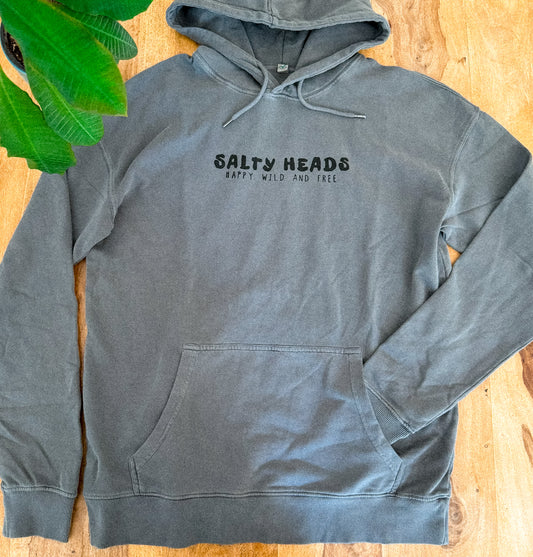 Happy wild and free // Washed Hoodie