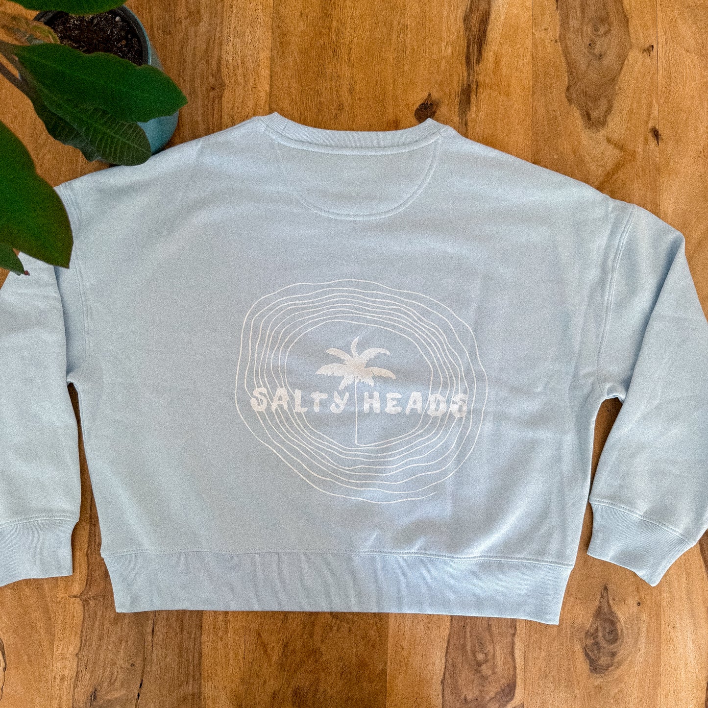 HAPPY WILD AND FREE// Sweater "smaragf, hellblau, rostbraun"