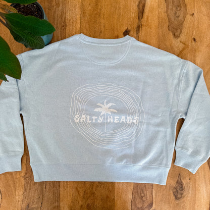 HAPPY WILD AND FREE// Sweater "smaragf, hellblau, rostbraun"