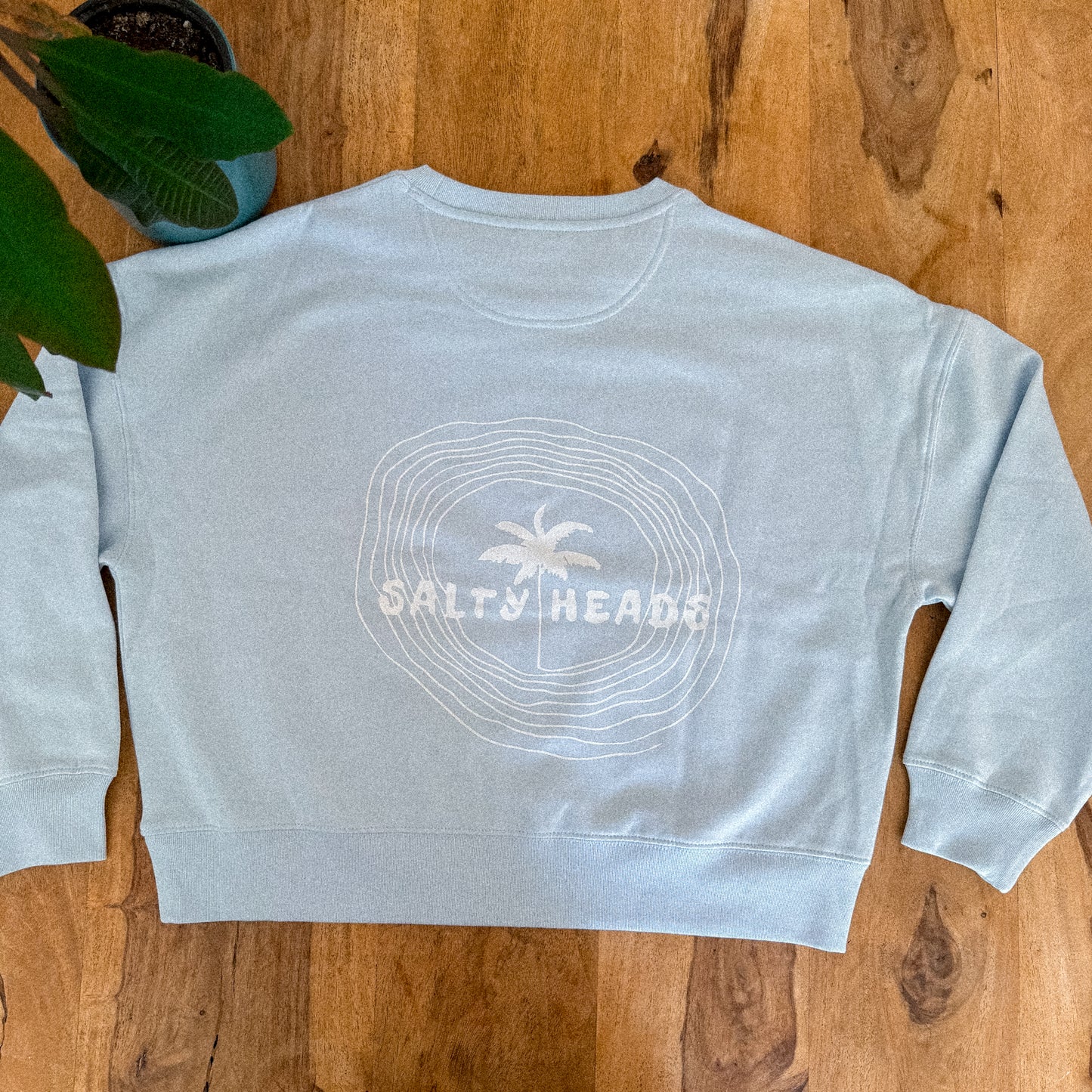 HAPPY WILD AND FREE// Sweater "smaragf, hellblau, rostbraun"