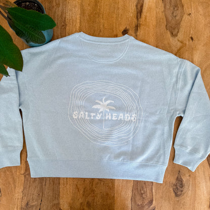 HAPPY WILD AND FREE// Sweater "smaragf, hellblau, rostbraun"