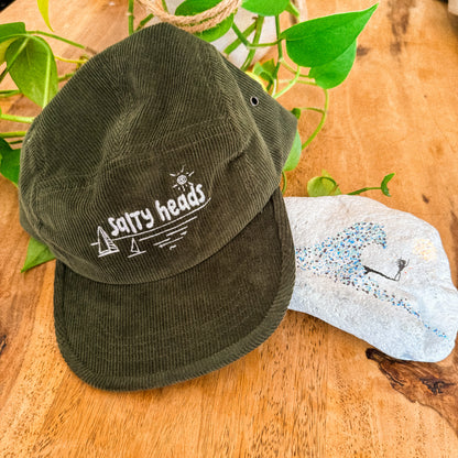 Kord Cap "blau, schwarz, beige, rostbraun, olive"