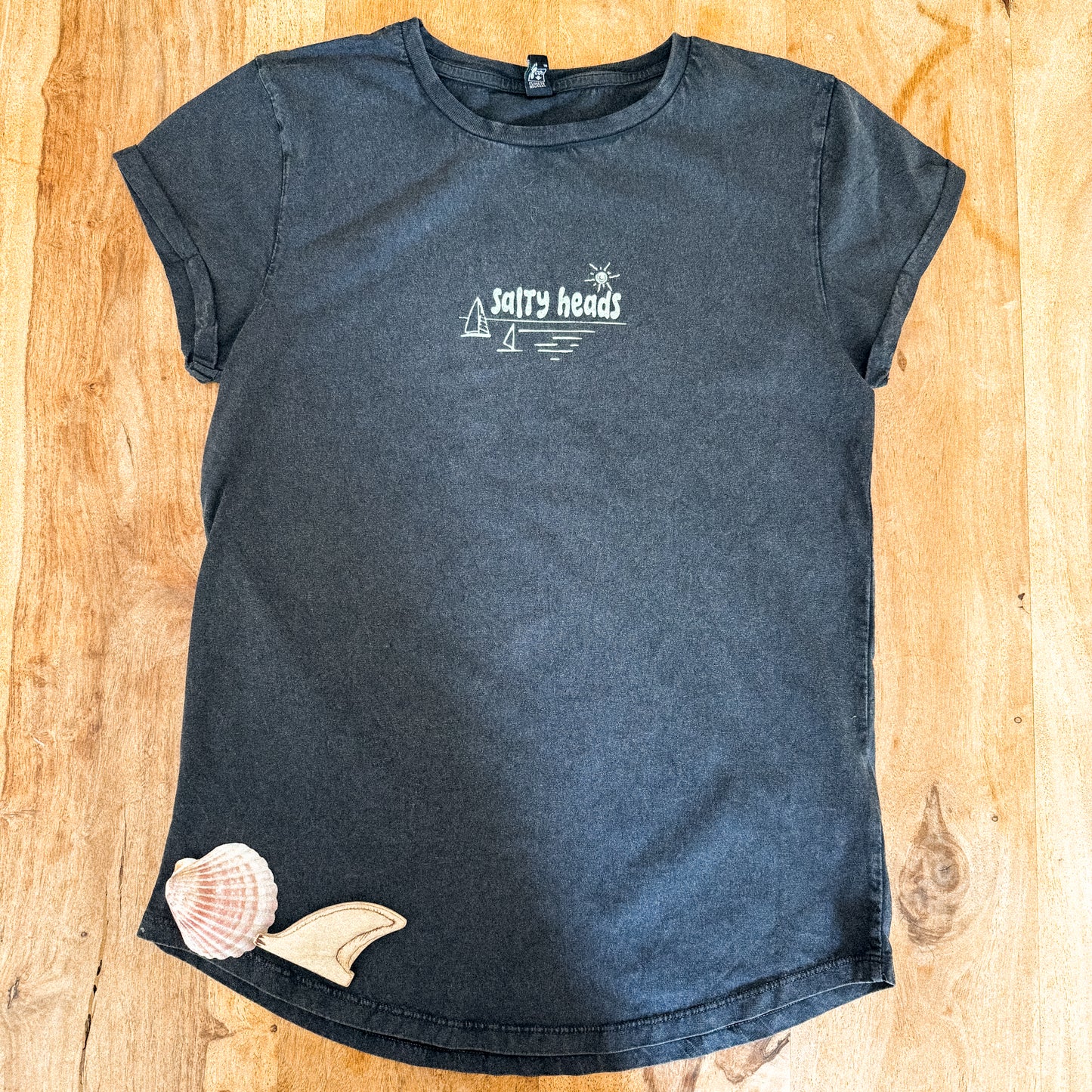 Surf and Sail // Washed T-Shirt "weiss, grau, pistazie, blau, schwarz"