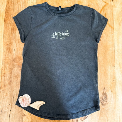 Surf and Sail // Washed T-Shirt "weiss, grau, pistazie, blau, schwarz"