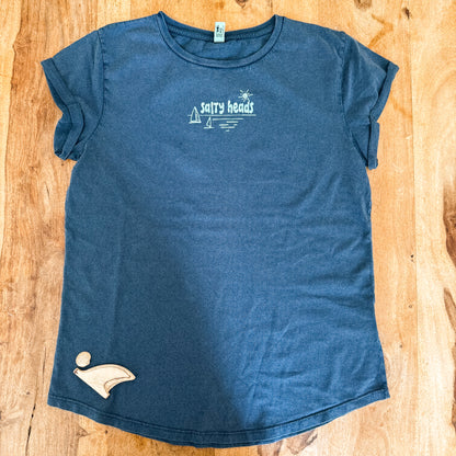 Surf and Sail // Washed T-Shirt "weiss, grau, pistazie, blau, schwarz"