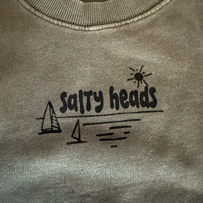 Surf and Sail // Sweater "grau, blau"