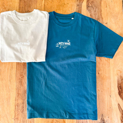Surf and Sail// Heavy Shirt "mentholblau, beige"