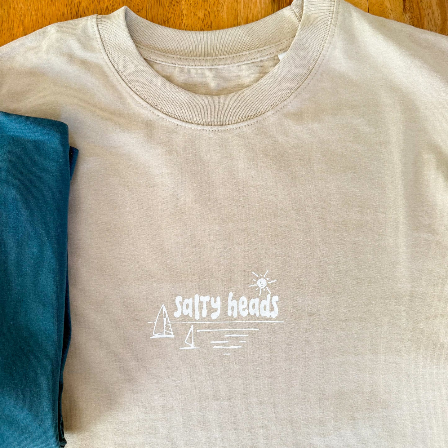 Surf and Sail// Heavy Shirt "mentholblau, beige"