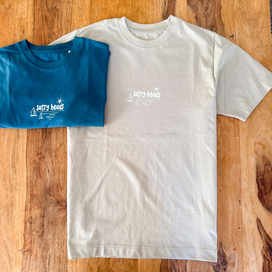 Surf and Sail// Heavy Shirt "mentholblau, beige"