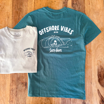 Offshore Vibe // Heavy Shirt "mentholgrün, beige"