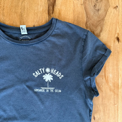 Ocean// washed Shirt (w) "mint, blau"