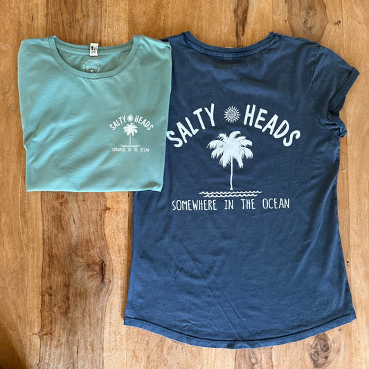 Ocean// washed Shirt (w) "mint, blau"