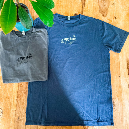 Surf and Sail// Washed Shirt "blau, grau"