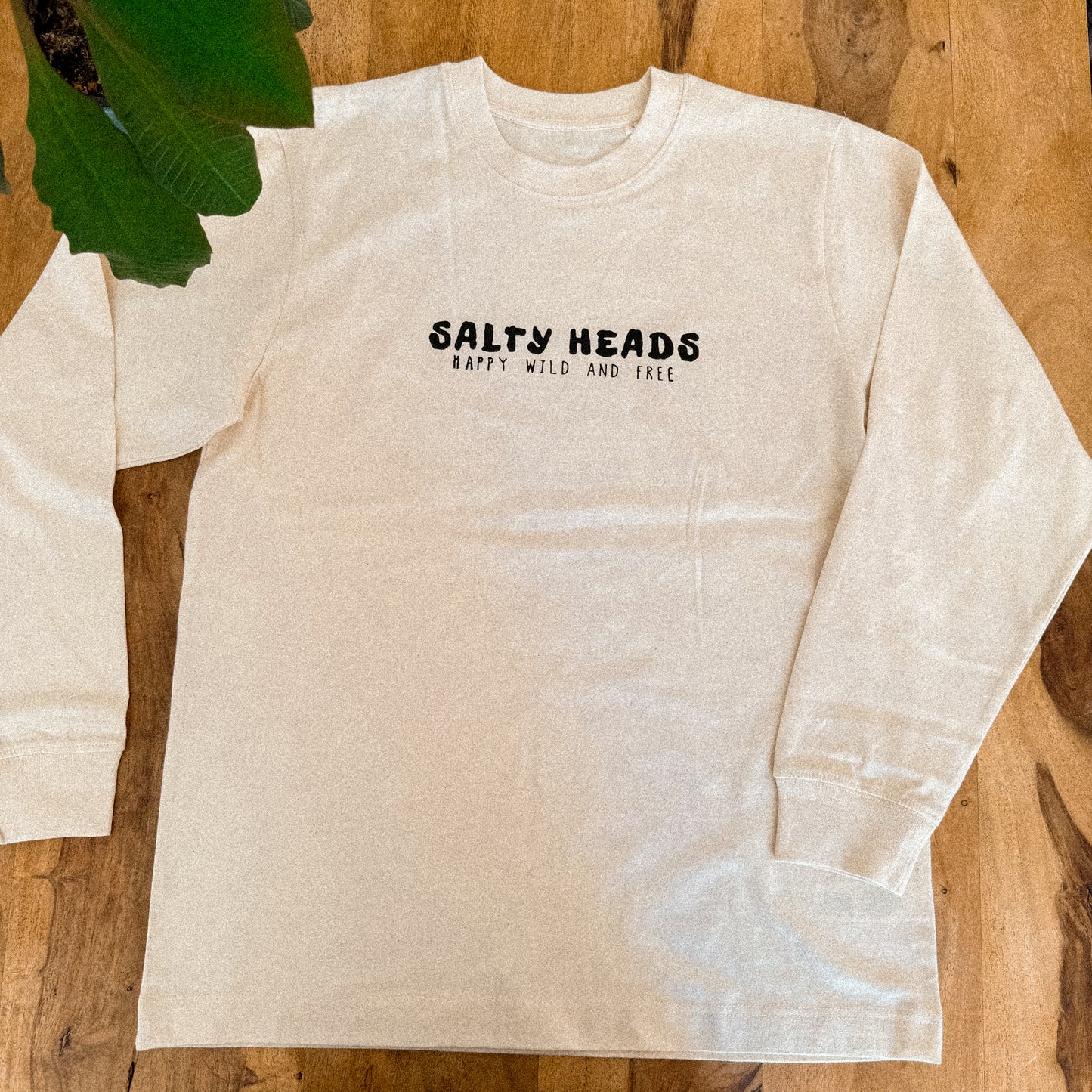 Happy wild and free // Longsleeve "natur"