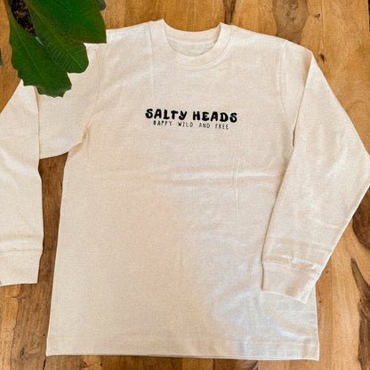 Happy wild and free // Longsleeve "natur"
