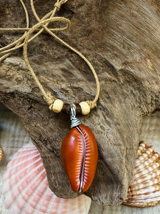 Muschelkette silber/natur