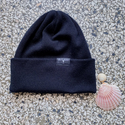 Mütze aus feiner Merinowolle "dezentes Logo" - Made in Germany