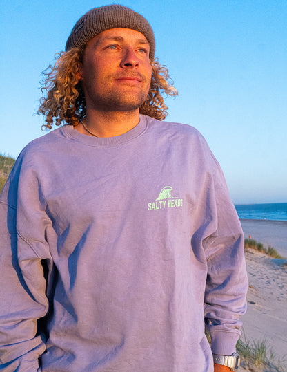 THE BEST SURFER IS THE ONE HAVING THE MOST FUN // Sweater "VIOLETT, MINT"
