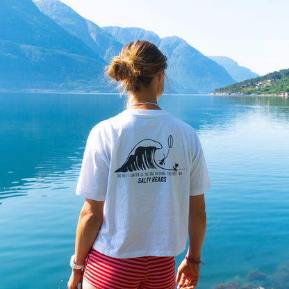The best surfer is the one having the most fun // Shirt "weiss“