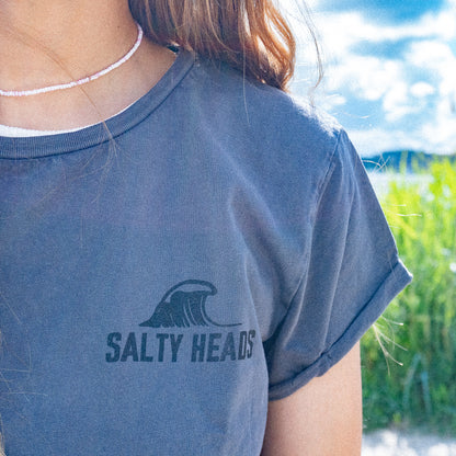 THE BEST SURFER IS THE ONE HAVING THE MOST FUN// washed Shirt (w) "grau"