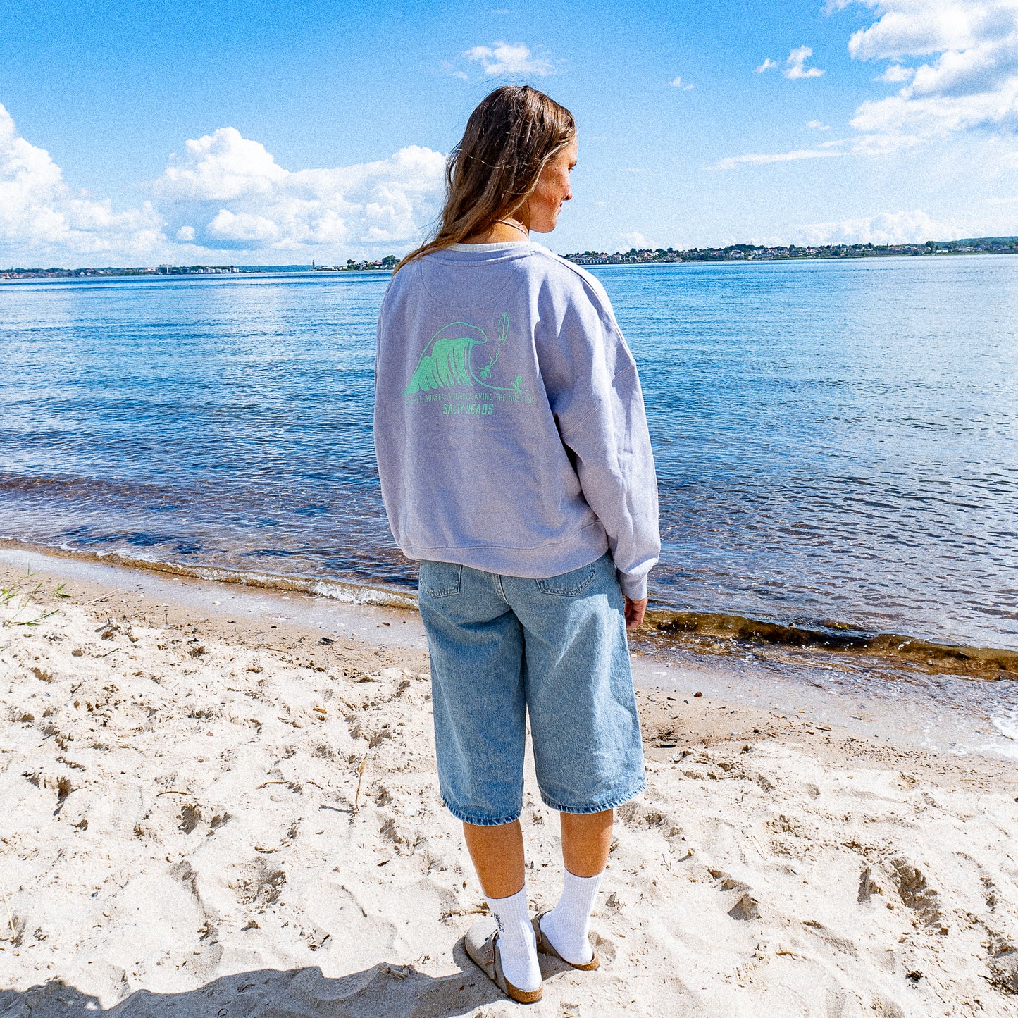 THE BEST SURFER IS THE ONE HAVING THE MOST FUN// Sweater "FLIEDER, MINT"