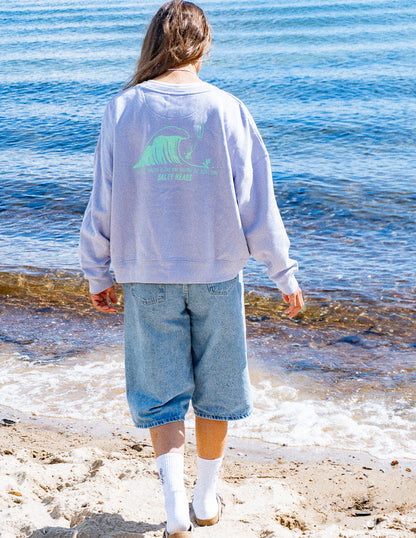 THE BEST SURFER IS THE ONE HAVING THE MOST FUN// Sweater "FLIEDER, MINT"