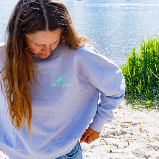 THE BEST SURFER IS THE ONE HAVING THE MOST FUN// Sweater "FLIEDER, MINT"