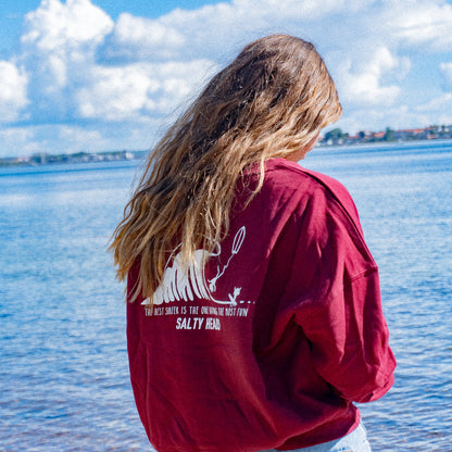 THE BEST SURFER IS THE ONE HAVING THE MOST FUN// Sweater "rot"