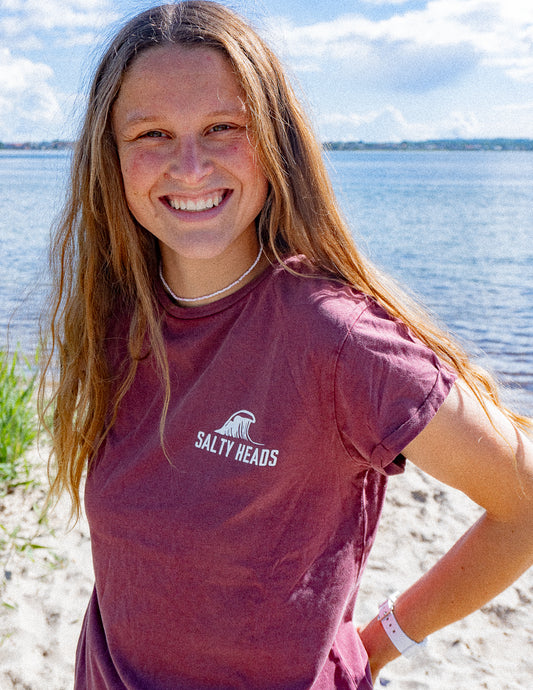 THE BEST SURFER IS THE ONE HAVING THE MOST FUN// washed Shirt (w) "rot"