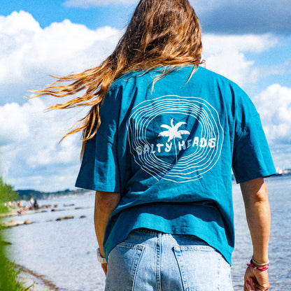 HAPPY WILD AND FREE // Heavy Shirt "PETROL"