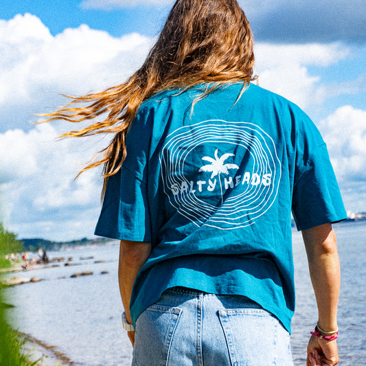 HAPPY WILD AND FREE // Heavy Shirt "PETROL"
