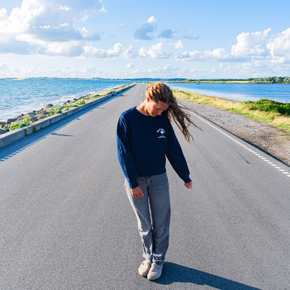 SOMEWHERE IN THE OCEAN// Sweater "MARINE BLAU"