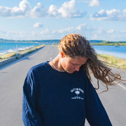 SOMEWHERE IN THE OCEAN// Sweater "MARINE BLAU"