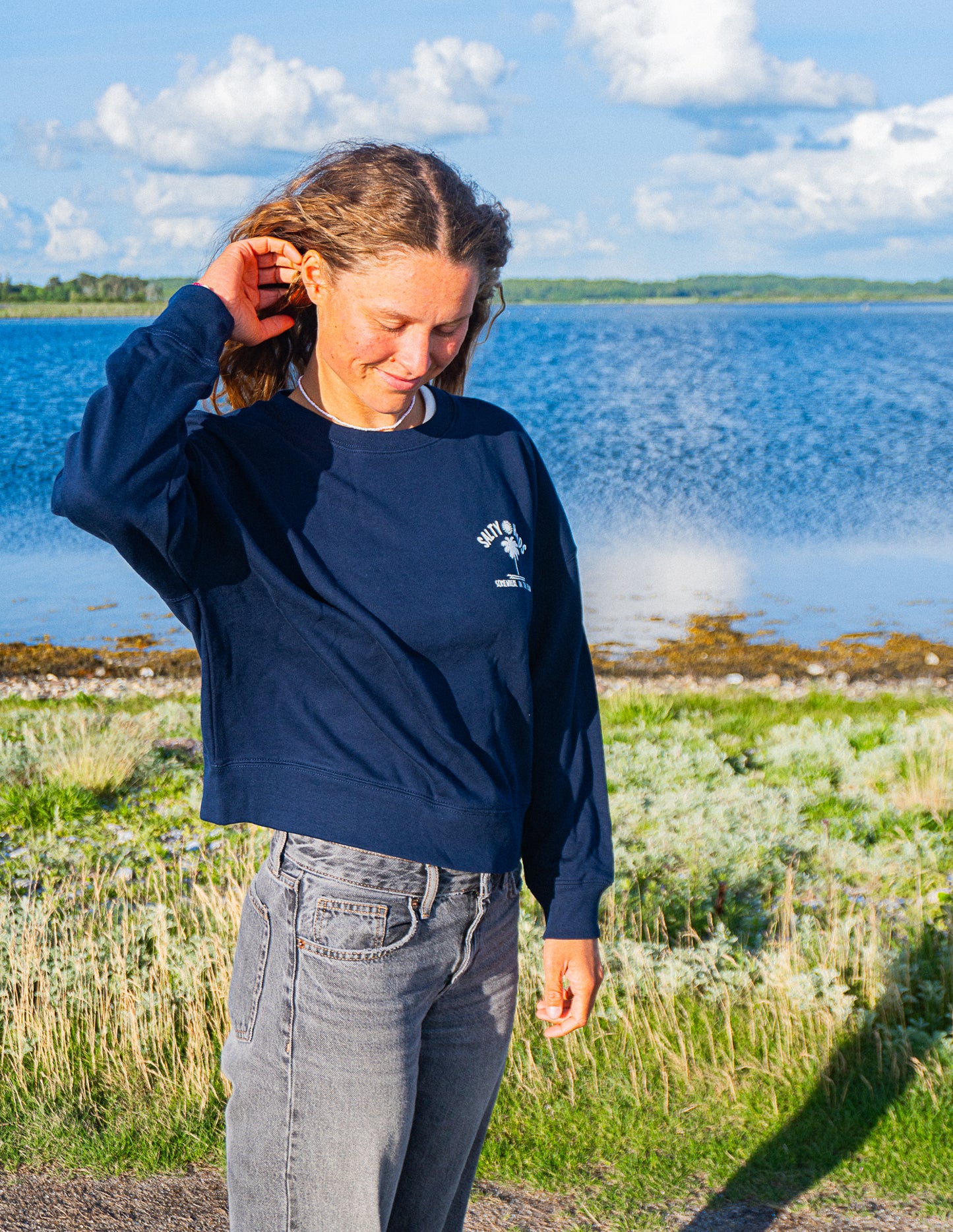 SOMEWHERE IN THE OCEAN// Sweater "MARINE BLAU"