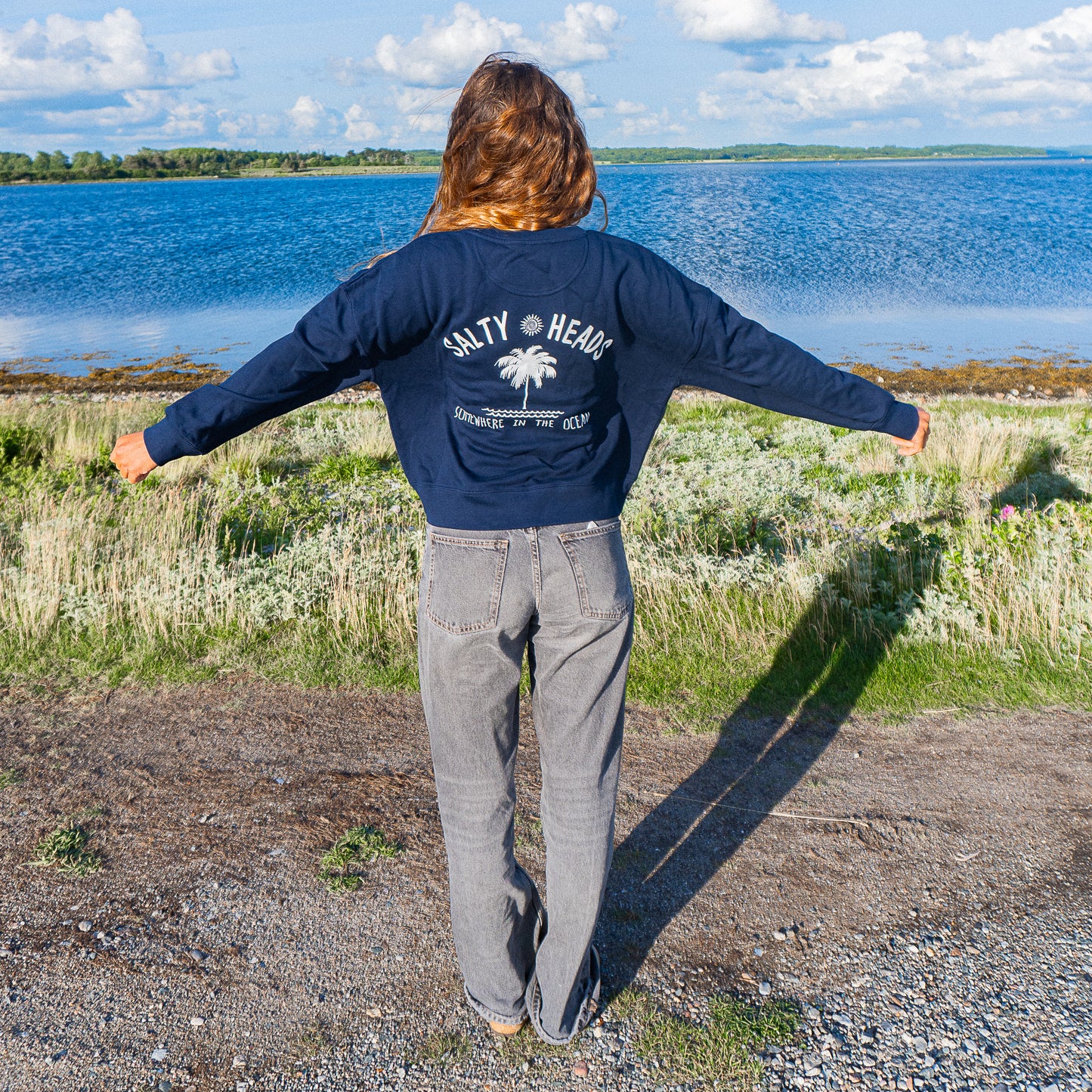 SOMEWHERE IN THE OCEAN// Sweater "MARINE BLAU"