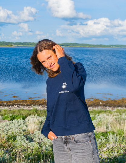 SOMEWHERE IN THE OCEAN// Sweater "MARINE BLAU"
